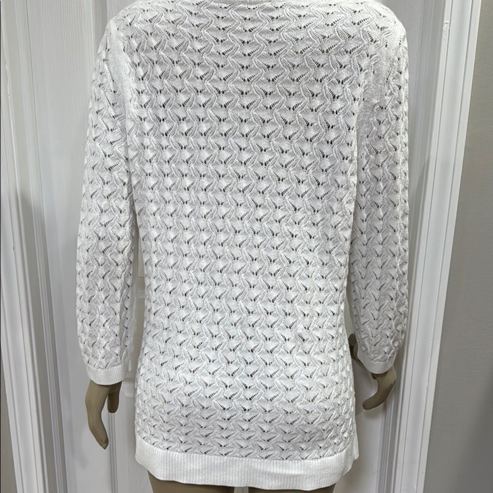 TALBOTS BASKETWEAVE SWEATER - Picture 4 of 5